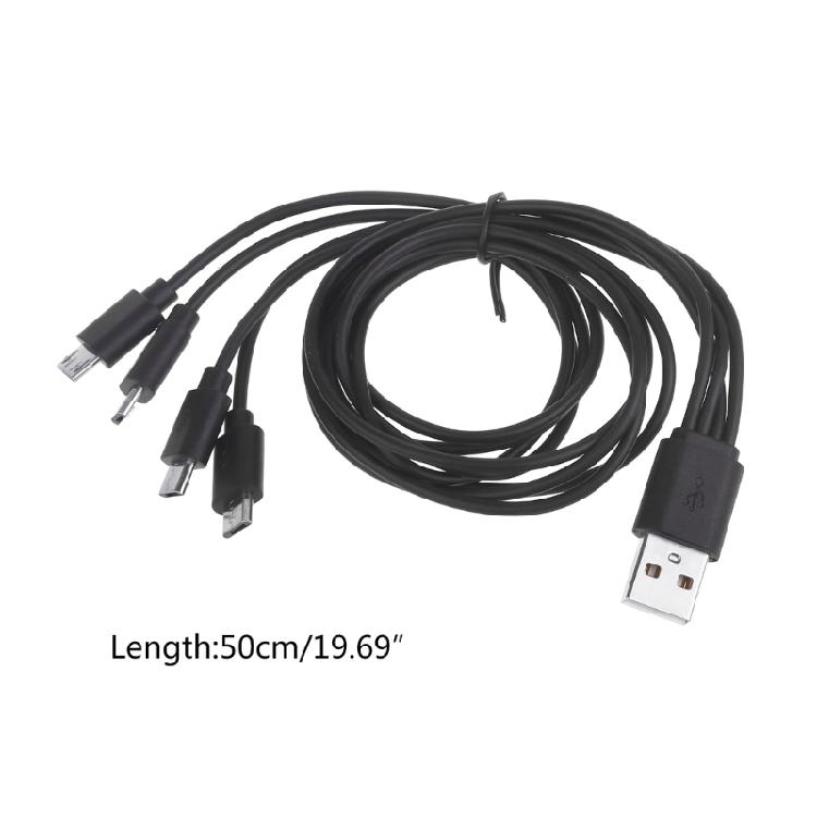 USB-адаптер на MicroUSB, кабель для зарядки с разветвителем на 4 Micro USB