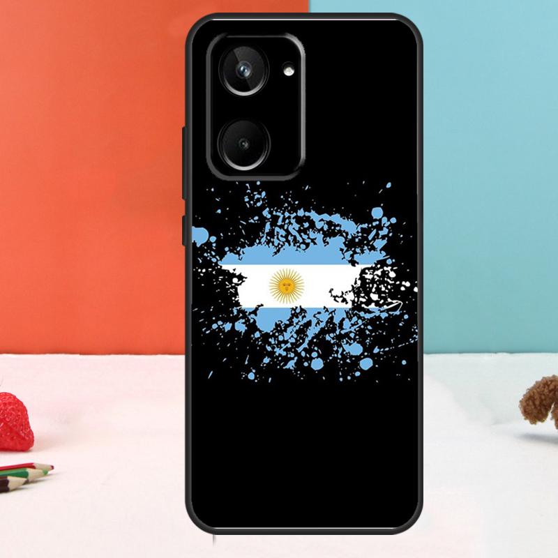 Флаг Аргентины для Realme GT7 Pro GT6 10 11 12 13 14 15 Pro Plus C55 C67 C63 C61 C53 C31 C71 C75 C65 Чехол