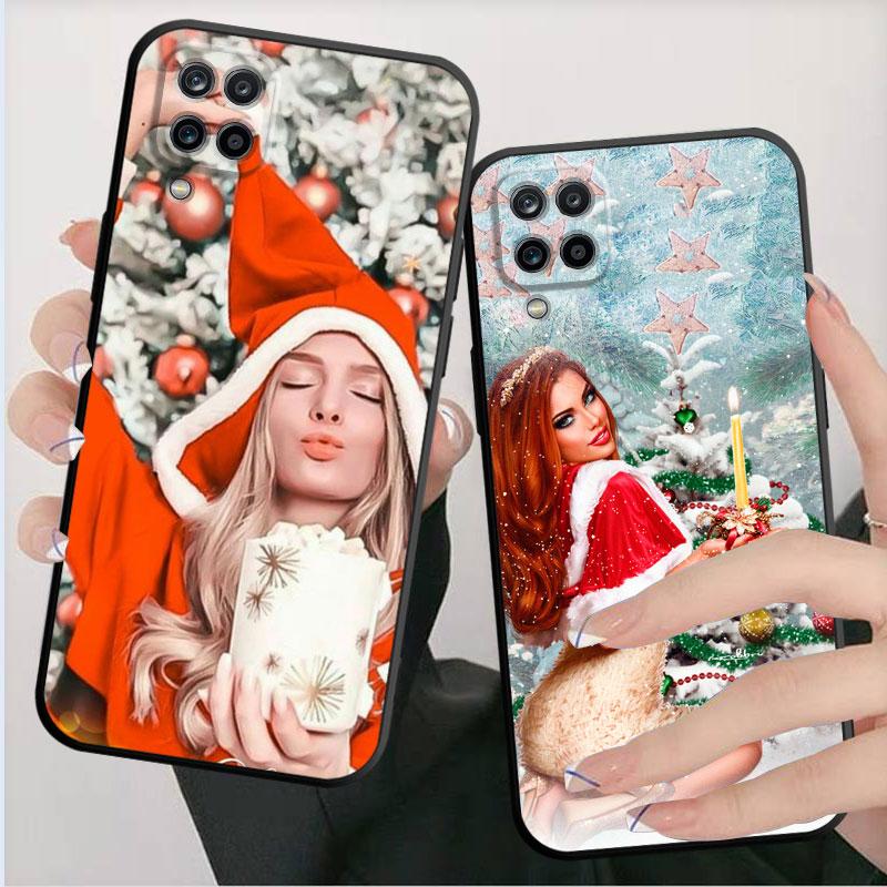 Черный чехол Merry Christmas Gift Girl Back для Google Pixel 5 3 XL 6 Pro 5a 5G 4a 4G 6a 4 XL, сумка