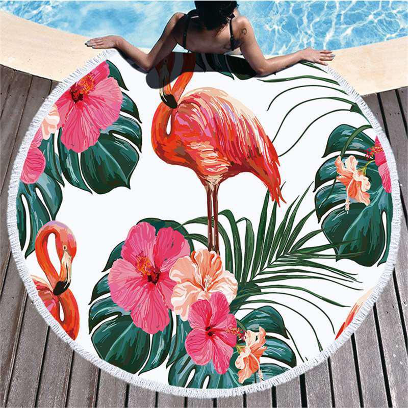 Flamingo Series Ultra-Fine Fiber Beach Towel & Indoor/Outdoor Mat