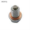 Magnetic Oil Drain Sump Nut Stainless Steel Oil Drain Plug Screw Durable Auto Engine Protection Part M12x1.25 M14x1.5 M12 x1.75 Oil Drain Plugs 3