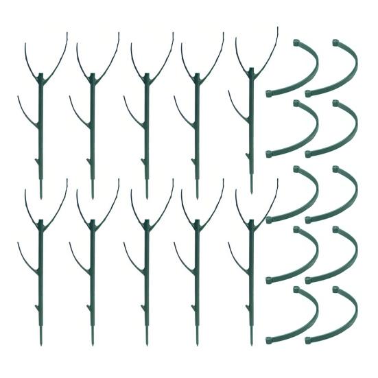 3/5/10 шт./набор Подставка для растений Монстера, Штабелируемая садовая опора для растений, Шест для поддержки комнатных и уличных высоких горшечных вьющихся растений, Палка, Моховой столб