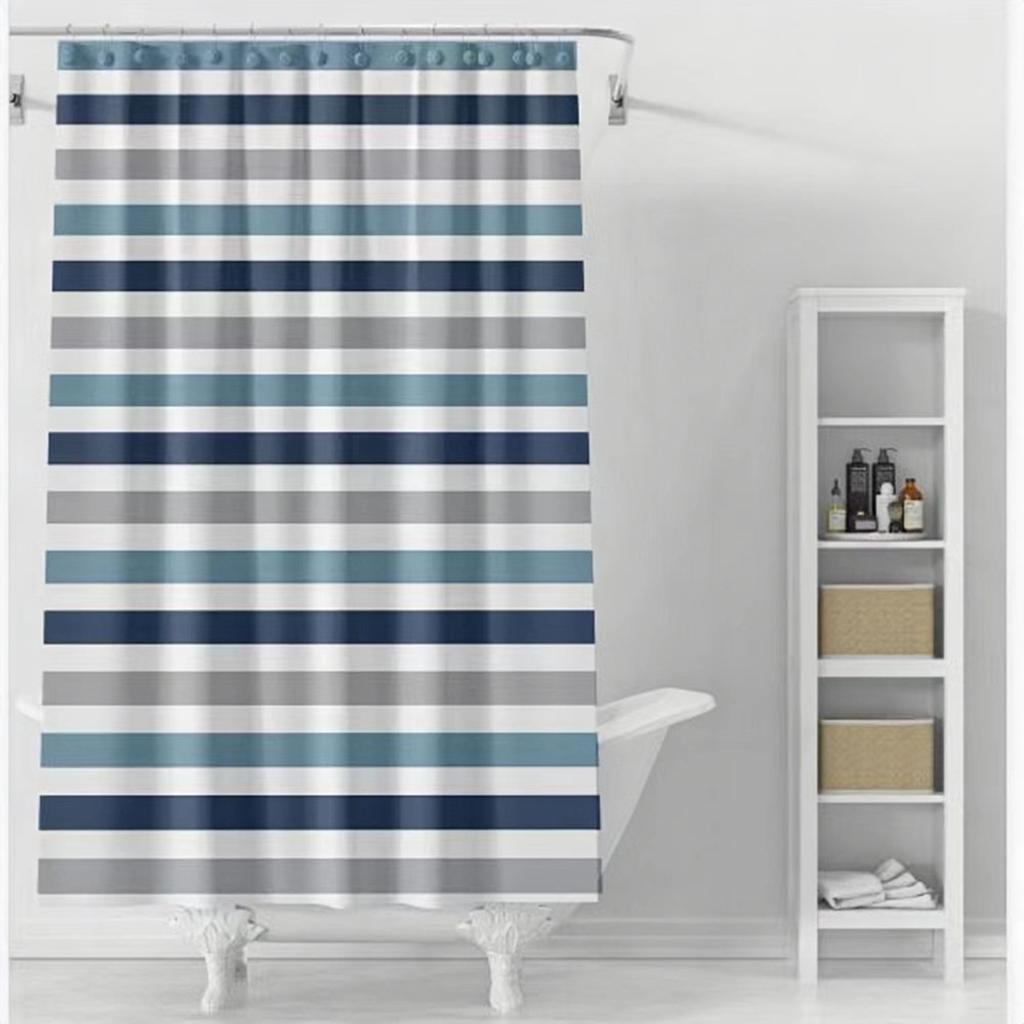 Бытовая занавеска для ванной комнаты Водонепроницаемая и устойчивая к плесени Перегородка для ванной комнаты Подвесная занавеска Не нужно сверлить отверстия