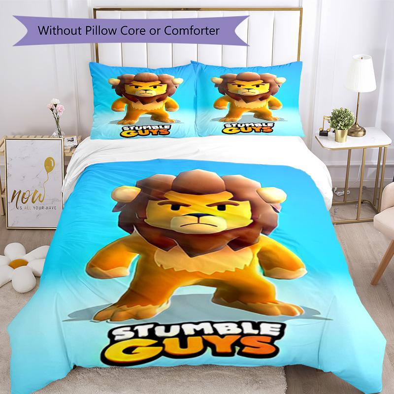 Stumble Guys Comforter Cover Set Design for Bedrooms Lightweight Perfect Gift for Friends Family