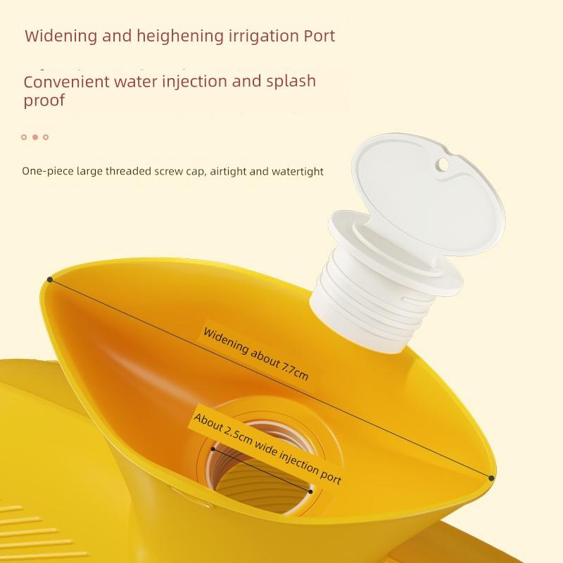 Hot Water Bag Hot-Water Bag Water Injection Irrigation Edible Silicon Explosion-Proof Aunt Hot Compress Special Heating Pad Hot Water Bag