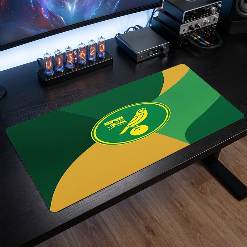 Игровой коврик для мыши Norwich City Football Print, большой, противоскользящий, расширенный, для игрового стола, офиса, дома