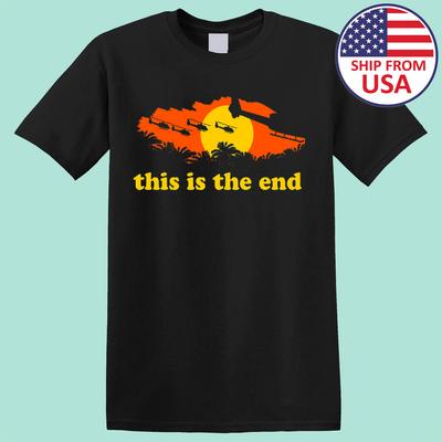 Helicopter Sunset Jungle This Is the End T-shirt