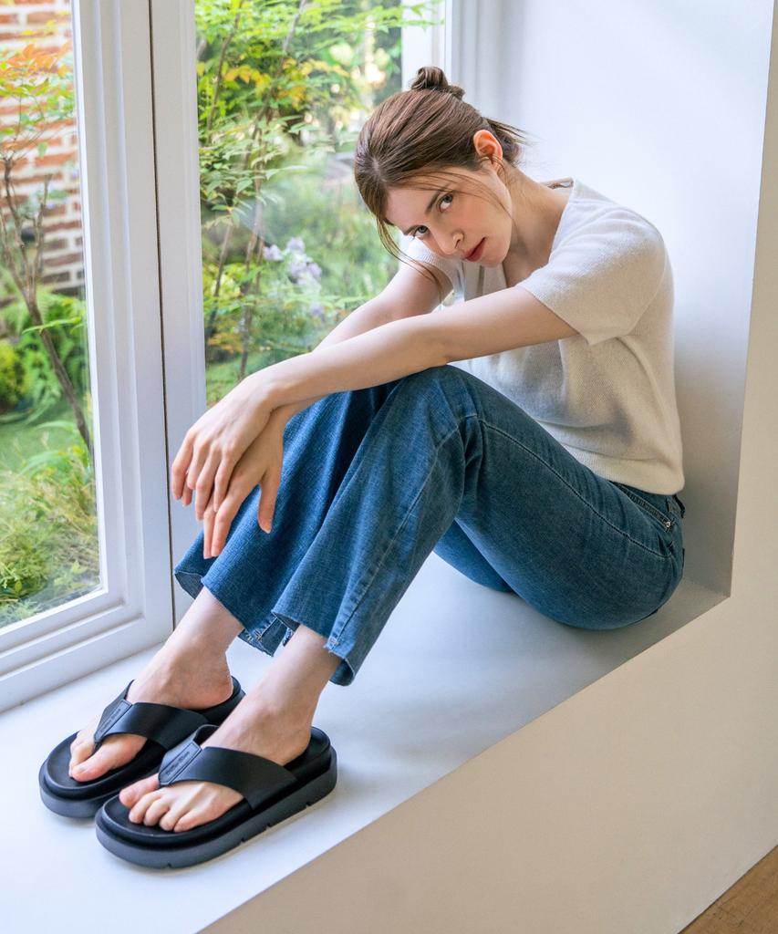 Кожаные шлепанцы Differshoe для дома и улицы, 5 см