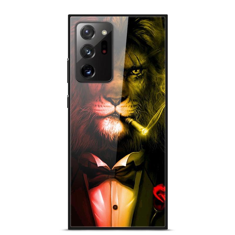 Стеклянный чехол для Samsung Galaxy S21 Note 20 Ultra Чехол Закаленное стекло Задняя крышка Для Samsung Note 20 S21 Ultra Чехол S21 S 21 Чехол