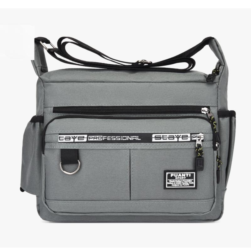 Мужская сумка через плечо из ткани Оксфорд, повседневная дорожная сумка через плечо, большая вместимость, средняя по возрасту, маленькая квадратная сумка, сумка для инструментов