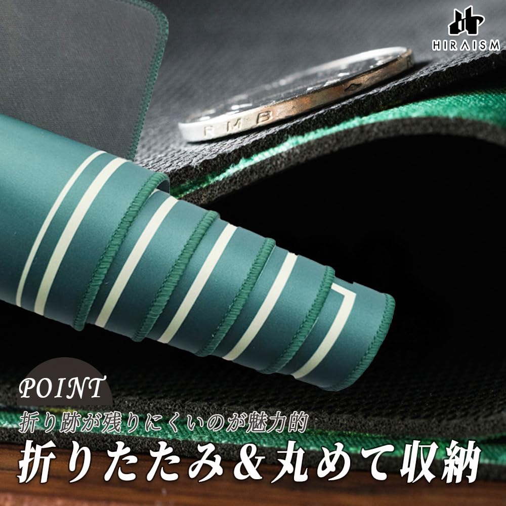 HIRAISM Покерный мат Игровой мат Казино Игральные карты Карточная игра 40x80см с Антискольжением (синий)