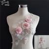Embroidered Lace Patch Decal Diy Decorative Three-Dimensional Flower Fashion Women'S Clothing Decorative Pearl Beaded Lace Ding