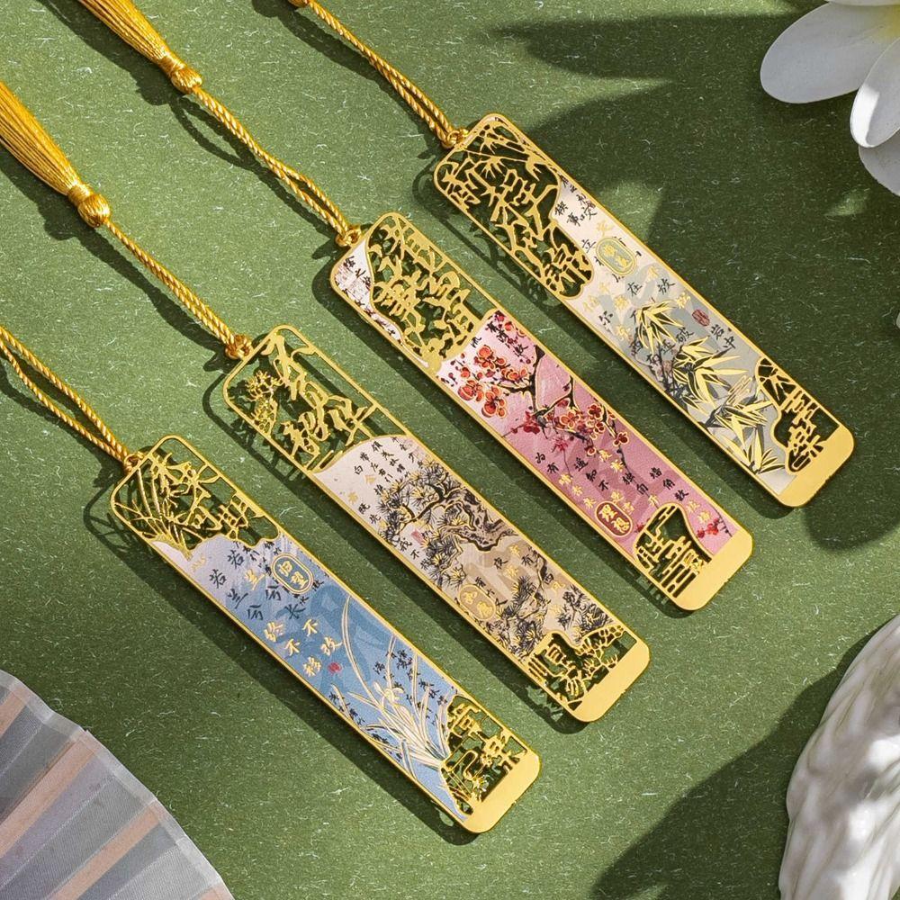 Металлический держатель для страниц книги, полый бронзовый маркер для страниц книги, скрепка для книголюбов