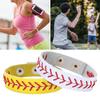 Baseball Bracelet Bright Color Ultralight Non-Fading Wear Resistant Adjustable Unisex Sports Wristband Bangle Gifts