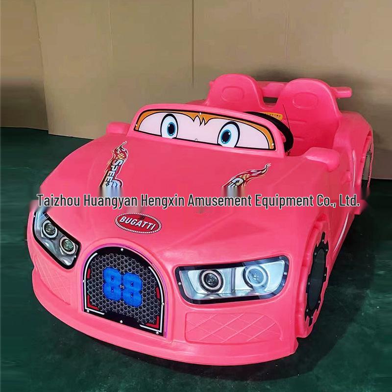 Children's & Adults' Luminous Electric Scooter with Seat - Outdoor Double Bumper Amusement Vehicle