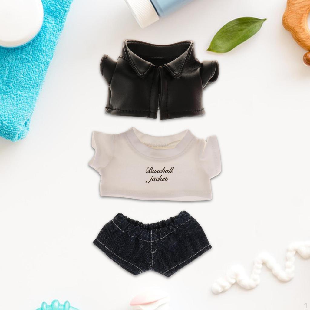 Plush Doll Clothes Costumes Fashion Girl Top Outfit Make Your Own Dolls for 15cm