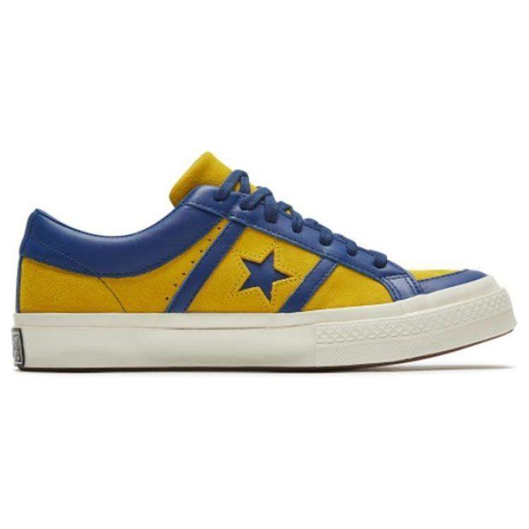 Converse One Star Academy Low Collegiate Замша Лимонный Полуночное Озеро 167136C