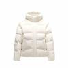 Warm Casual Windproof Down Jacket Women Outerwear Ivory-White 162448902N-1