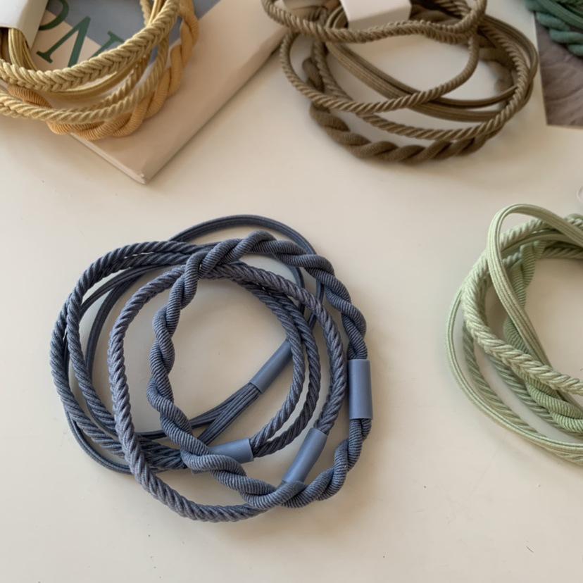 Высокоэластичная резинка цвета Morandi: Прочная, универсальная резинка для волос для высоких хвостов и тугих повязок