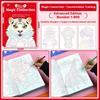 1/2/3 шт. Книга для сфокусированных занятий Набор для детей «Цифровое подключение и раскраска» 44 рисунка Подходит для детей от 3 до 6 лет