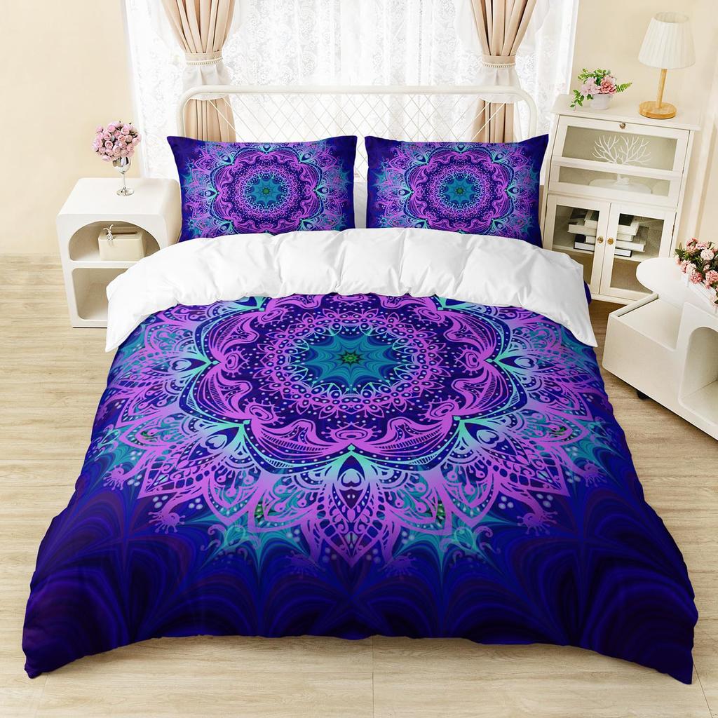 Fire Eagle Skull Three-Piece Quilt Cover 3D Digital Printing Bedding Set Bed Cover