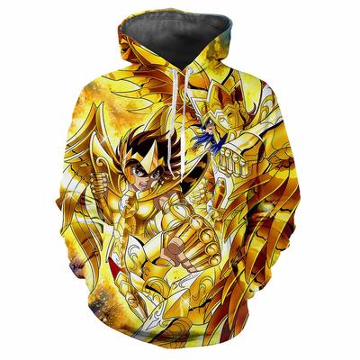 Saint Seiya Classic 3D Harajuku Printed Cartoon Anime Cool Fashion Avantgarde Men Women Soft And Comfortable Trendy Hoodie Top