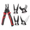 5 In 1 Pliers Set Steel Multifunctional Interchangeable Head Pliers for Metal Sheet Wire Cutting