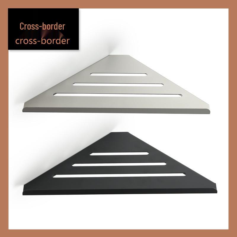 Треугольная настенная полка из нержавеющей стали для ванной комнаты