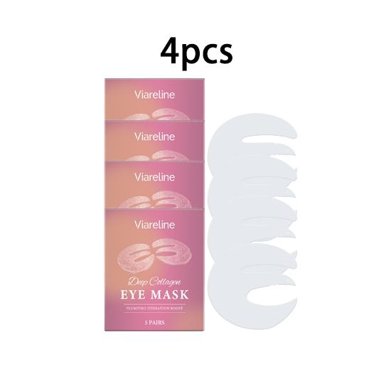 Viareline moisturizing eye mask moisturizes and softens the skin around the eyes, daily care, delicate, smooth and light eye mask 5pcs