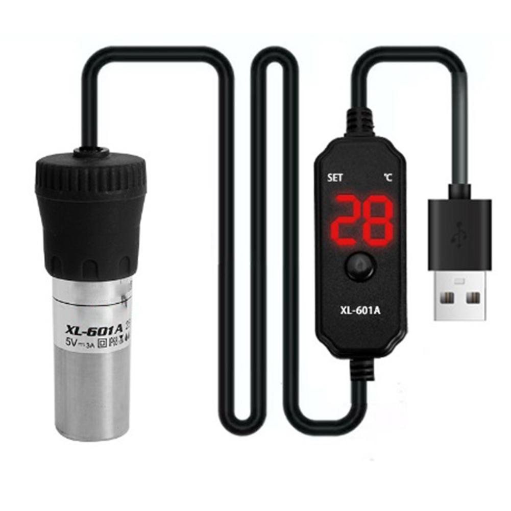 Adjustable Heater Submersible 15w25w Aquarium Mini Fish Tank Heater With Digital Display External Temperature Controller For Freshwater Seawater