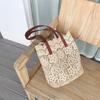 Summer Korean Lace Woven Bags, Women's Large-capacity Single-shoulder Bags, Tote Bags, Beach Bags