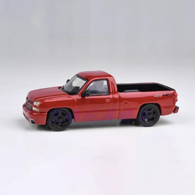 До 1:64 2006 Chevrolet Silverado Paragon64 Клон Пикап Модель Сплав Миниатюра Литой Под Давлением Орнамент Кастомная Игрушка