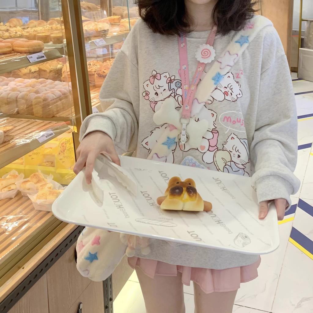 Y2k Harajuku Kawaii Hoodie Women Japanese Fashion Cute Casual Cat Print Soft Gril Loose Sweatshirt Preppy Style