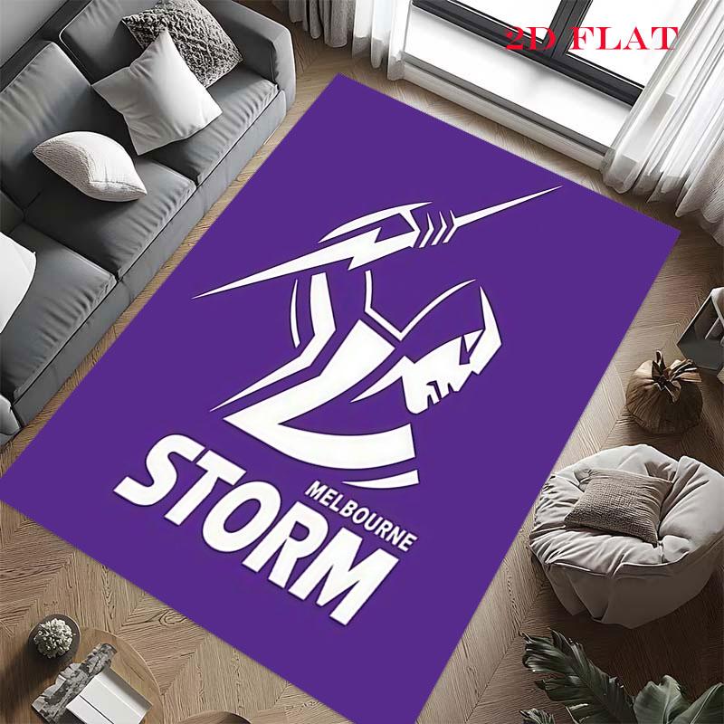 Melbourne Storm Carpet Rug for Living Room Bedroom Home Sofa Decoration,Kids play Nonslip Floor Mat