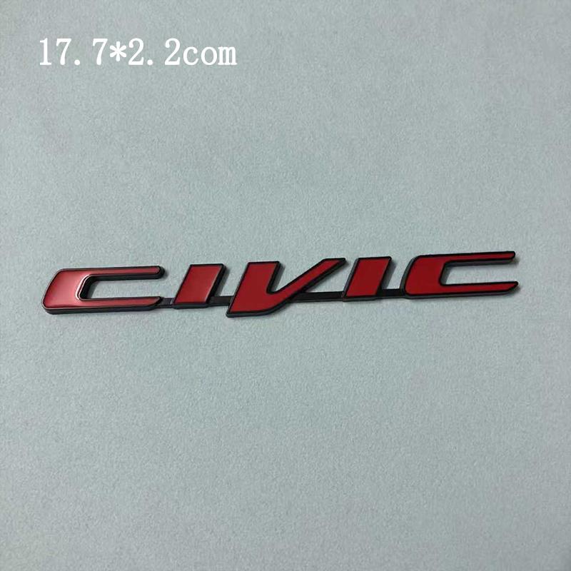 Honda Car Rear Trunk Metal Label Sticker For Honda Civic Accord City CR-V Jade Fit Odyssey Hybrid Car Accessories Clvlc Ivtec AY3