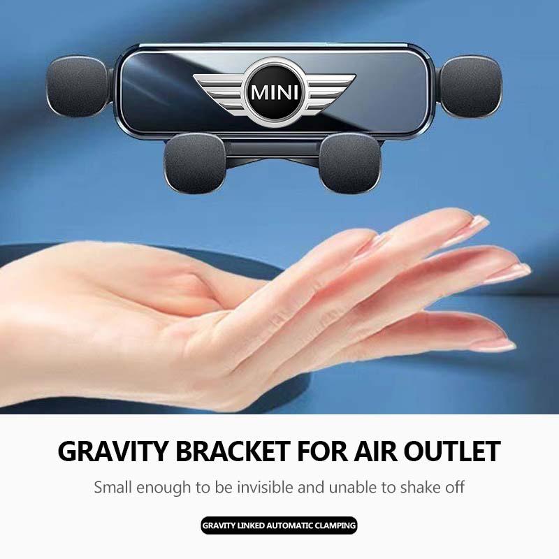 Gravity Car Phone Holder Mount Stand GPS Mobile Cell Support Clip For MINI Cooper R55 R56 R57 R58 R59 R60 R61 JOHN COOPER WORKS DD22