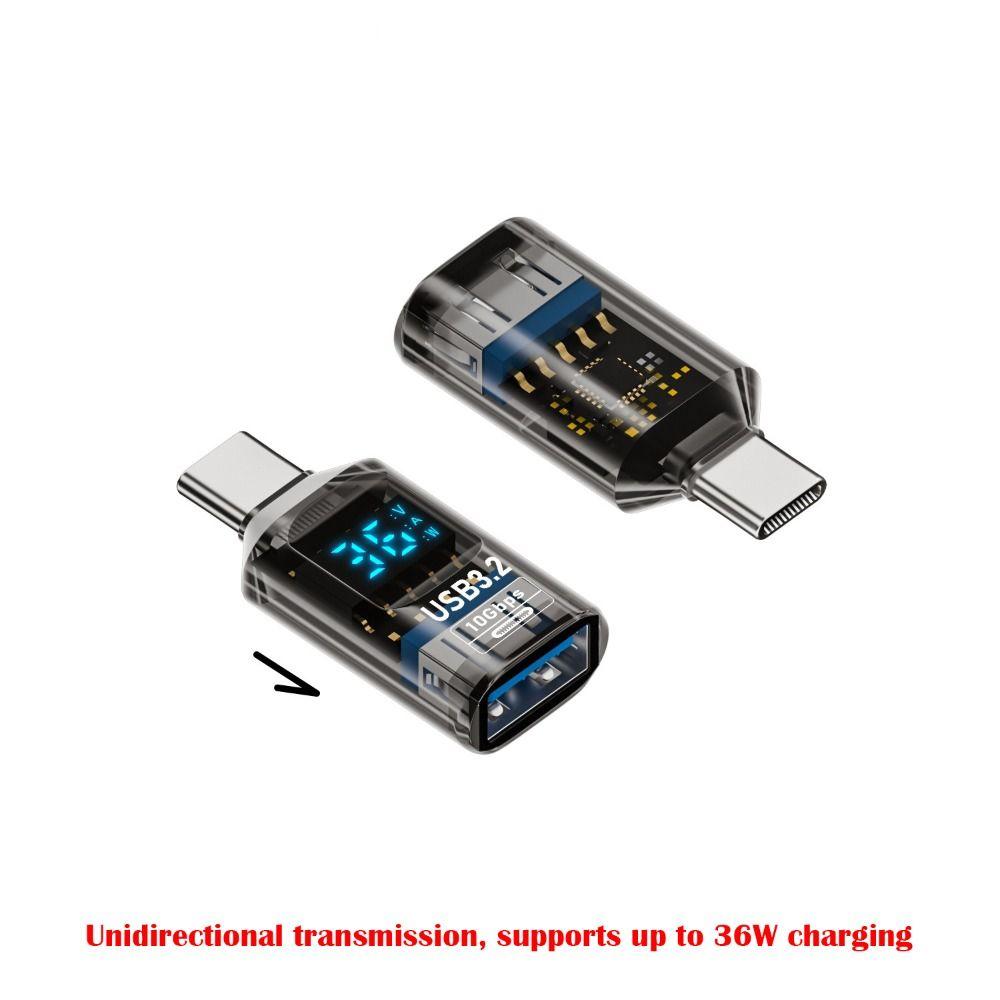 1 PCS 10Gbps USB 3.2 Adapter Digital LED Display USB C Extension Mobile Phone