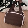 Zipper Closure Cosmetic Handbag Multipocket Design Portable Makeup Pouch  Shower Organizer
