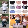 Change Dressing Game Solid Color Blouse 20CM Doll Shirt Stripes Lattice Idol Doll Clothes