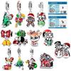 Медь Снеговик Санта Клаус Олень Милу Подвески Шармы Бусины Ювелирные изделия Подходят для Оригинального Браслета для Женщин DIY Подарок