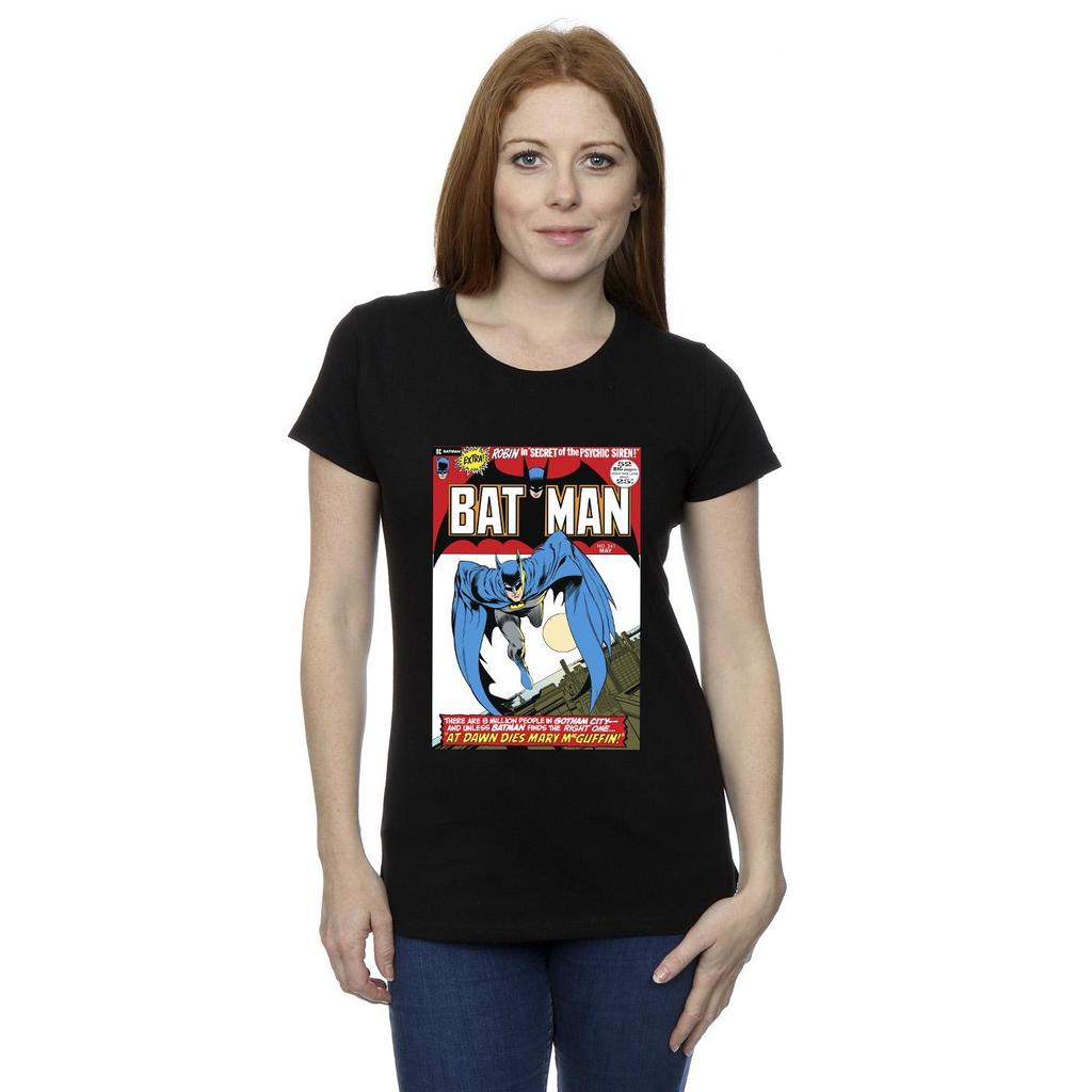 DC Comics Womens/Ladies Running Batman Cover Cotton T-Shirt