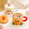 Креативная милая кукольная керамическая кружка, чашка для воды, подарок, парная чашка, кофейная чашка, чашка для молока, чашка для завтрака