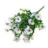 Artificial Violet Flowers All-season Faux Flower Bundle Realistic Fake Violets with Bendable Stems for Outdoors Garden Wedding Decorations