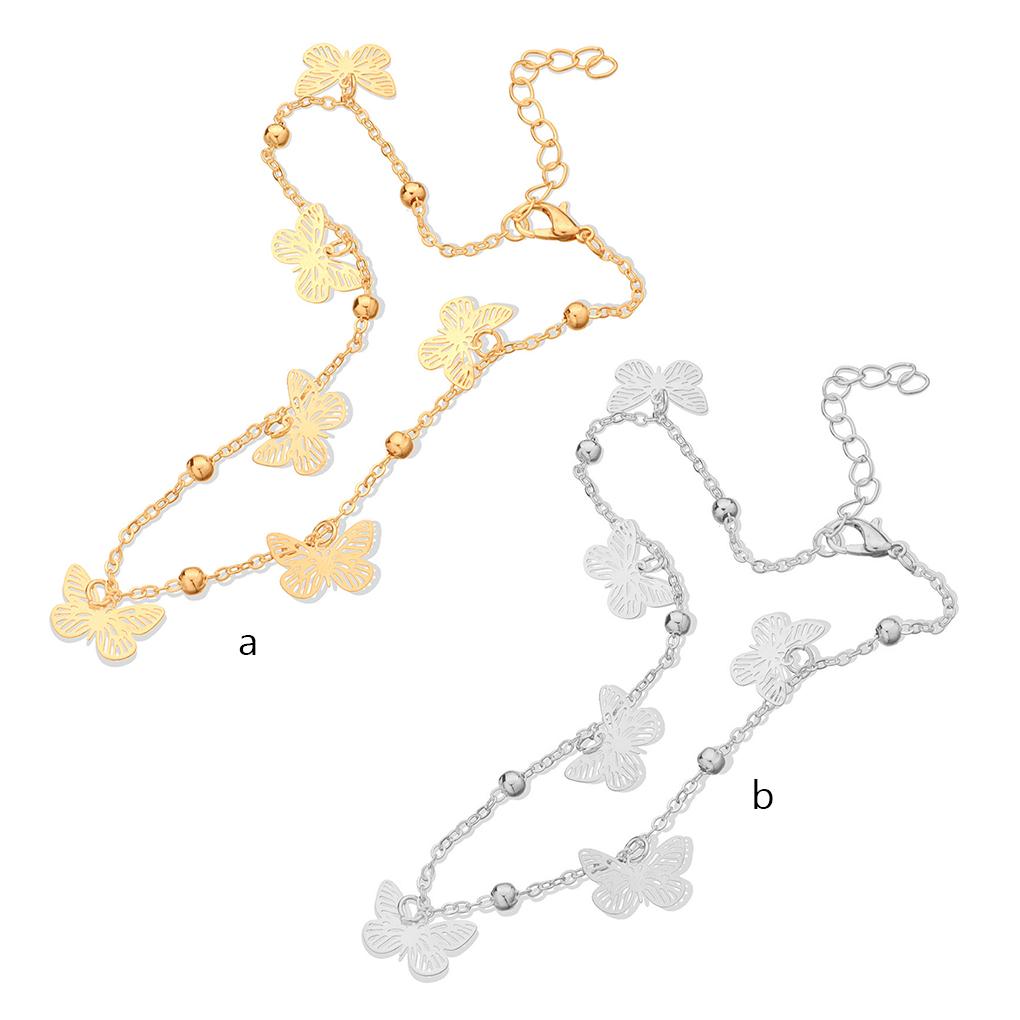 Изысканные браслеты на щиколотку Бабочки Эстетичные украшения Подвески Износостойкие украшения Пляжные подарки Цепочки на ногу для женщин