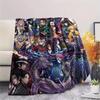 Demon Slayer Tanjiro Print Flannel Blanket, Ultra Soft High Quality All Seasons Warm Throw, Home Decor Cozy Blanket, Perfect Christmas Gift