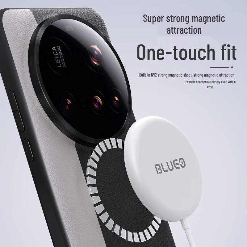 Магнитный чехол из веганской кожи для телефона Xiaomi 15 Ultra