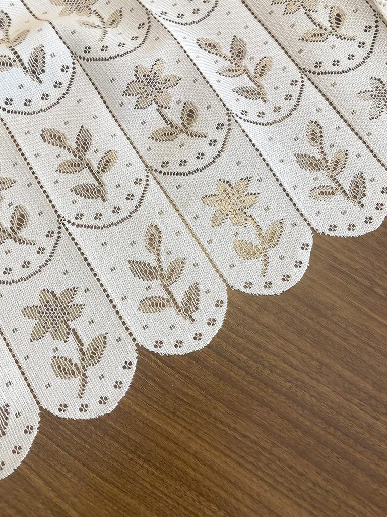 Гармошка Комната Регулируемая 95 x Мелкий Цветочный Лист KL5330 CM534 Штора, Перегородка, Подъемная Штора, Энергосберегающая, Длина, 190см, Узор, (слоновая кость)