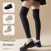 Осенне-зимние наколенники однотонные вязаные чулки новый утепленный чехол для ног для женщин