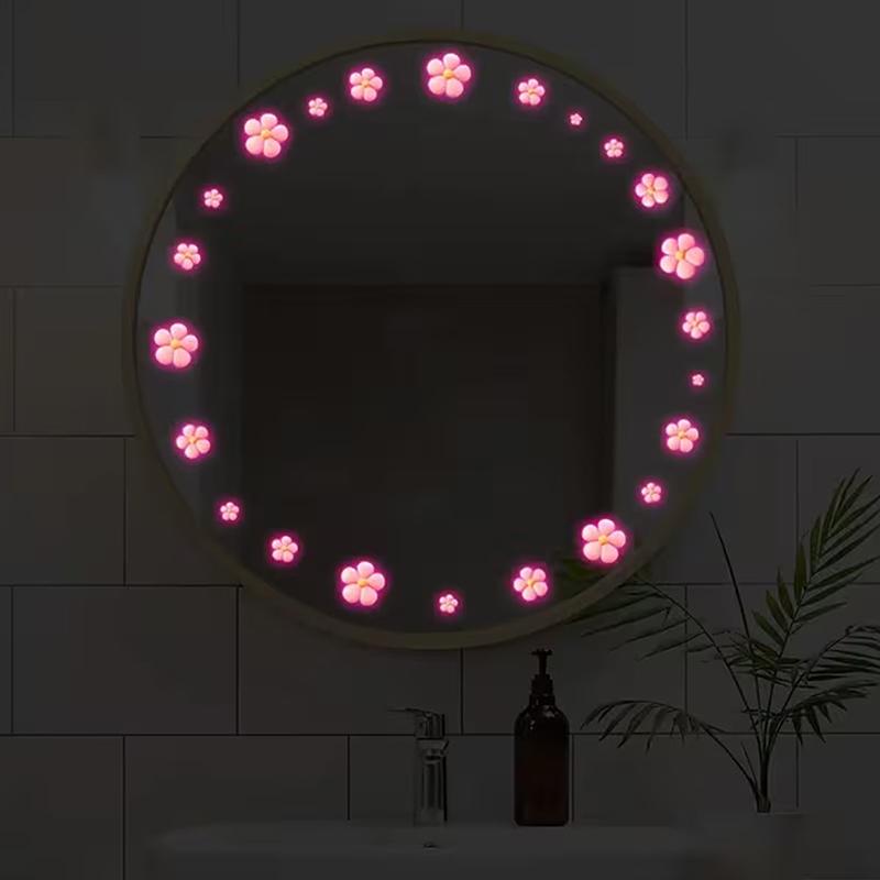 Светящиеся в темноте черепахи Самоклеящиеся наклейки Водонепроницаемые Декорации для ванной комнаты и спальни Домашний декор Стена раковины Искусство