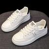 Leather Soft-soled White Shoes Women's Shoes Summer Breathable Spring and Autumn New Lightweight Flat Baseplate Shoes